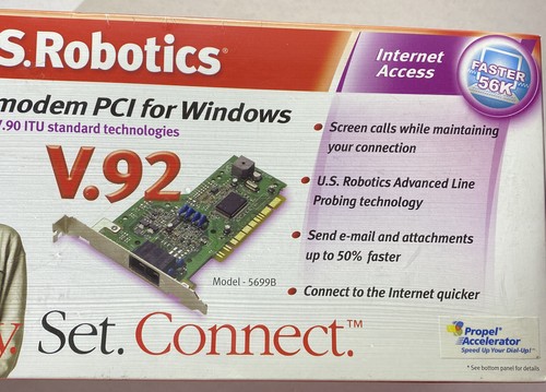US Robotics 56K Faxmodem PCI for Windows V.92 Model 5699B - Picture 3 of 3