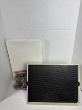 Vintage Hasbro Lite Brite 1973 Light Bright Model 5455 With Pegs Sheets Works