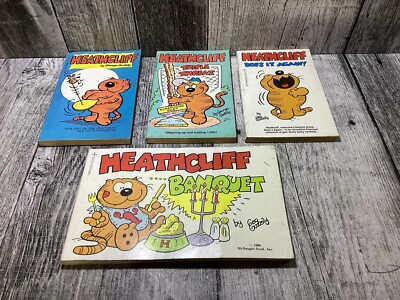Vintage HEATHCLIFF Comic Book Lot Of 4