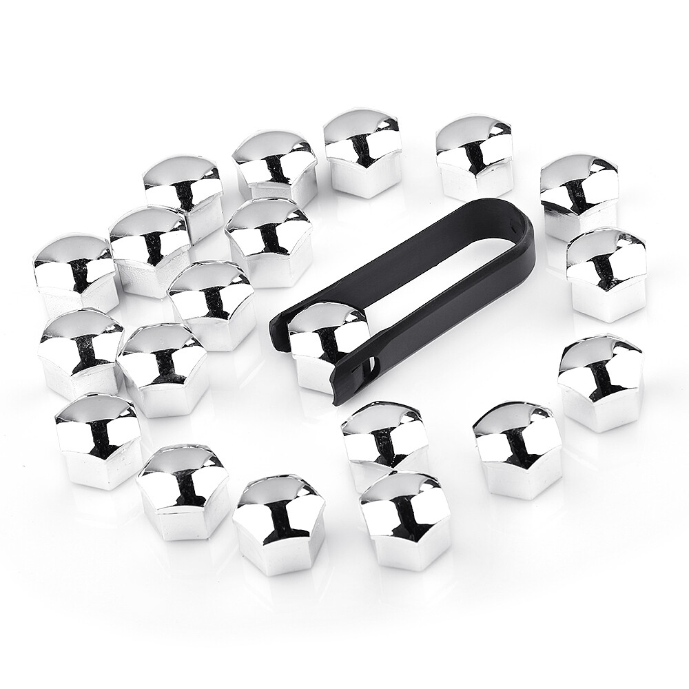 20Str 17Mm Radschrauben Radmuttern Bolzen Kappen Abdeckung Abdeckungen +Abzieher-image