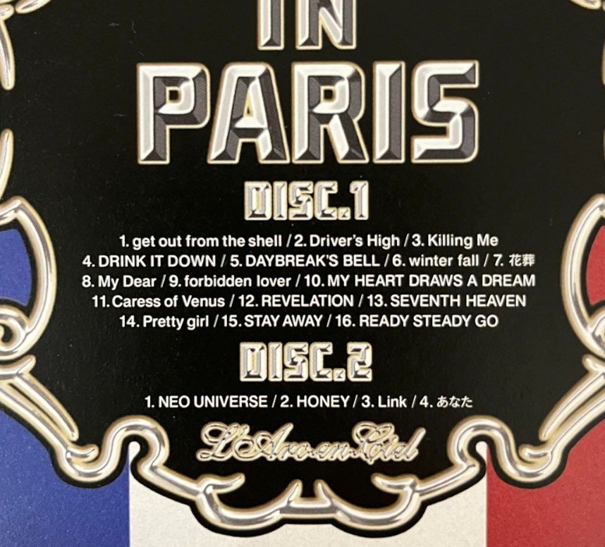 L'Arc～en～Ciel／LIVE IN PARIS [DVD] | eBay