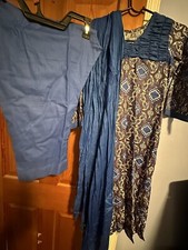 2 Pairs Of Girls pakistani shalwar kameez Printed Cotton XS
