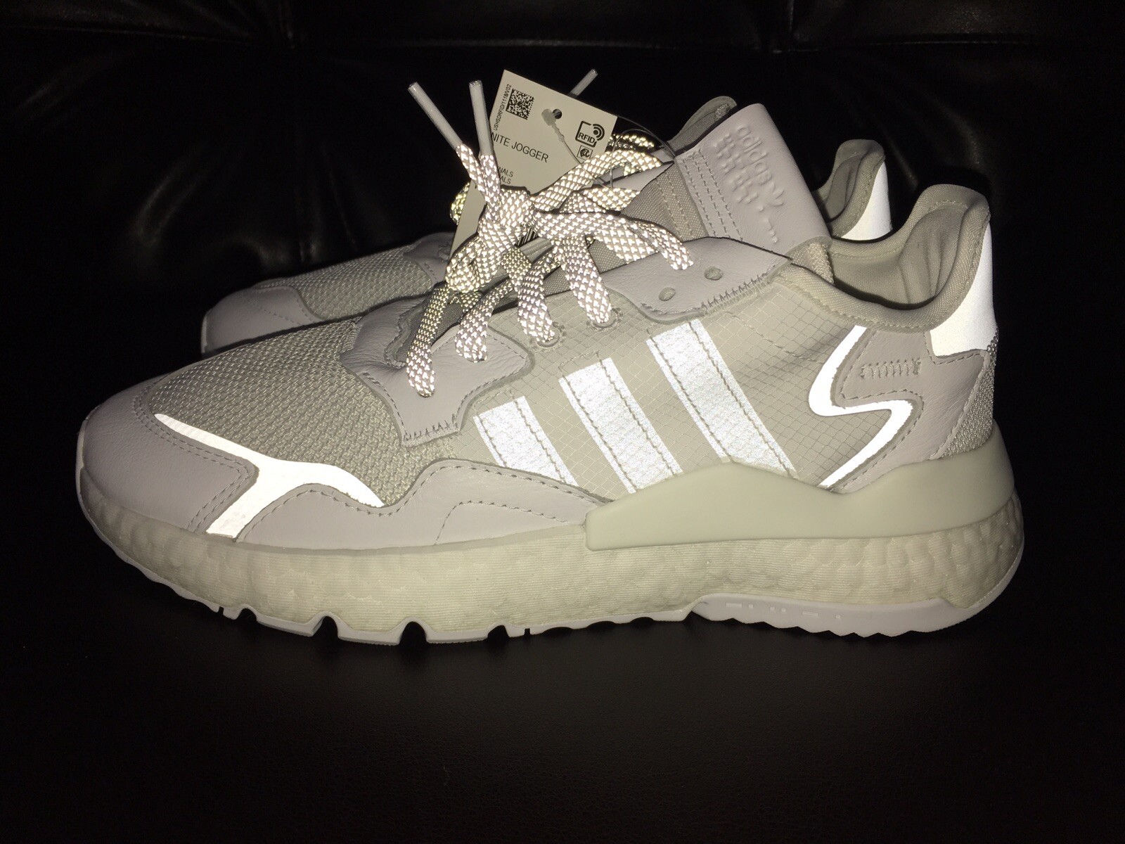 Adidas Originals Nite Jogger Triple White Cloud Mens Size 9 FV1267 $130 |  eBay