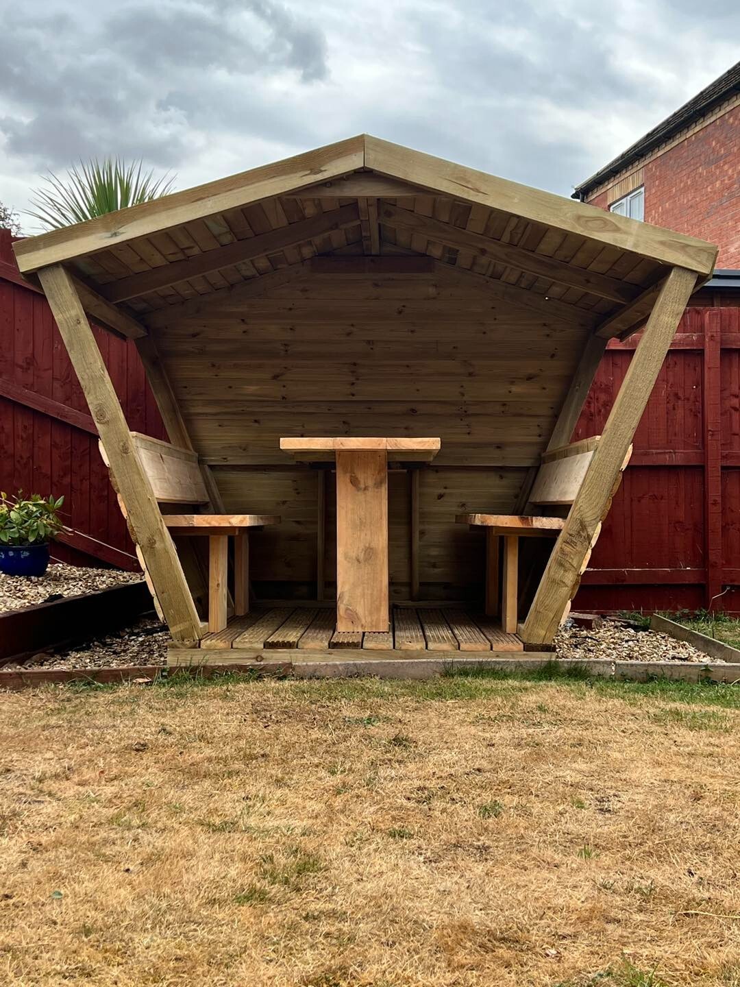 6Seater Garden Dining Pod Outdoor Patio Furniture With Full