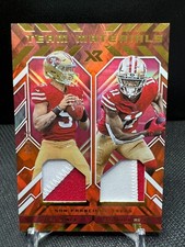 2021 XR Trey Lance & Brandon Aiyuk Team Materials Dual Patch 3/15 - 49ers