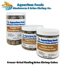 Freeze-Dried Brine Shrimp Cubes - All Tropicals, Marines, Koi & Turtles. JAR