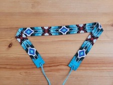 Western Seed Beaded Hat Band Fit Cowboy Hatband South West Multi Color Hat Band