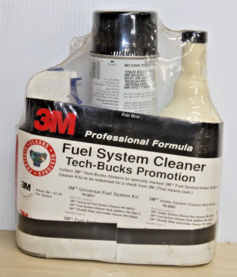 Throttle Additive Cleaner 3M 08911 Universal Fuel System Kit Cleaner Throttle Intake Tank ...
