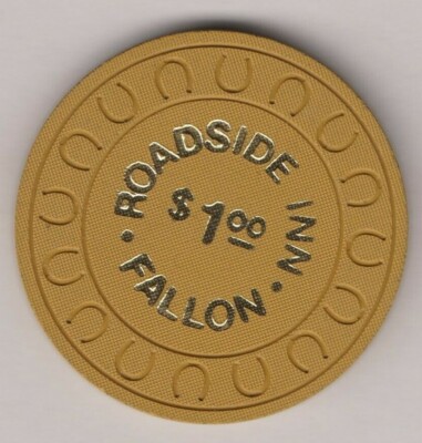 Roadside Inn Casino Fallon Nevada $1 Chip 1970s