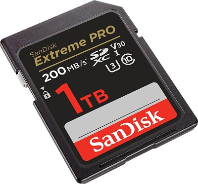 Sandisk 1TB Extreme Pro SD Card Memory Card 1 Terabyte