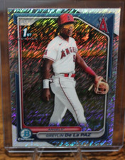 Greylin De La PAZ 2024 Bowman Chrome Prospects 1st Bowman Shimmer Refractor