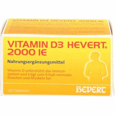 HEVERT ARZNEIMITTEL GMBH & CO. KG VITAMIN D3 HEVERT 2.000 I.E. Tabletten 120 St PZN11295441