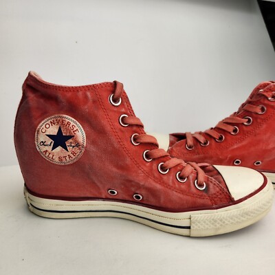 Converse All Star Womens Chuck Hidden Wedge Sneakers Size Hip Hop Y2K  Unique