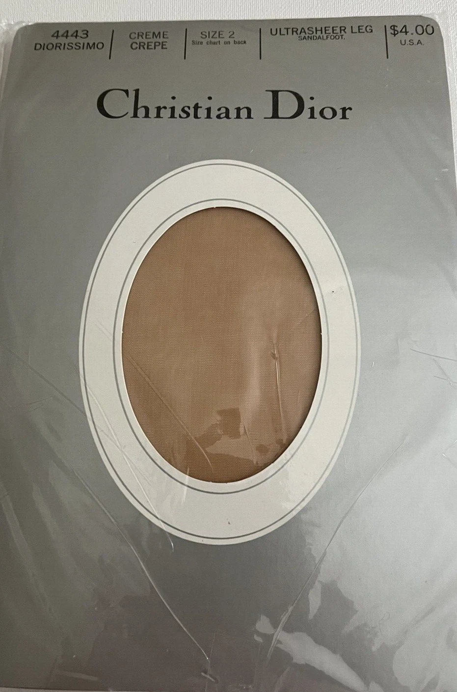 Neuf avec étiquette vintage Christian Dior contrôle top pany tuyau crème crêpe sandale pied taille 2