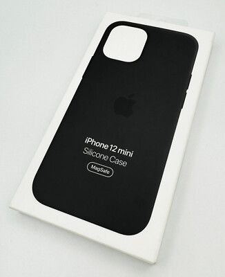 Apple Silikon Back Case mit MagSafe für iPhone 12 mini - Schwarz