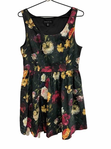 Forever New Womens Dress Size 12 Black Floral Party Cocktail Summer