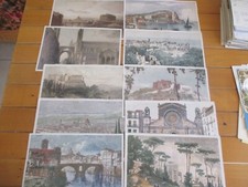 italia anni60 nr 10 riproduzioni storiche citta italiane di alcuni decenni fa