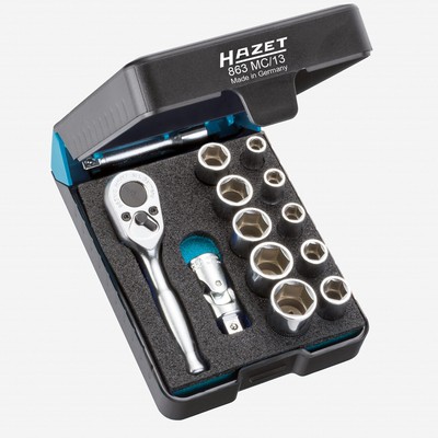 Hazet 863MC/13 13 Pc 1/4'' Socket Set with Case