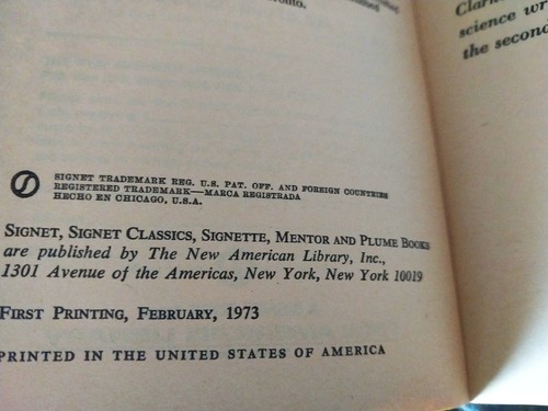 Arthur C. Clarke - Report on Planet Three - Signet First Printing 1973 - Foto 7 di 7