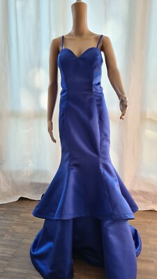 Umwerfendes Abendkleid Ballkleid Dave & Johnny   leuchtend blau  Size 9/10 = 38