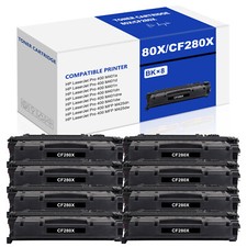 Cartucho de tóner 8PK CF280X para tóner HP 80X BlacK M401dne M401dw M401n M401dne