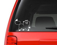 Prancing Kitty Cat Decal Sticker - White 5" Vinyl Decal for Car, Macbook