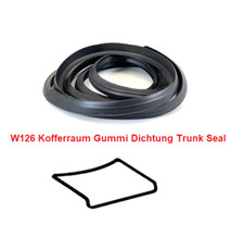 Kofferraumdichtung f&uuml;r Mercedes W126 SE SEL Gummidichtung Trunk Seal