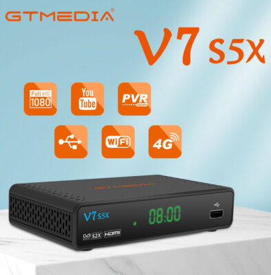 Free to Air DVB-S2/S2X Satellite Receiver 1080P HD TV Decoder Box PVR w/USB WIFI