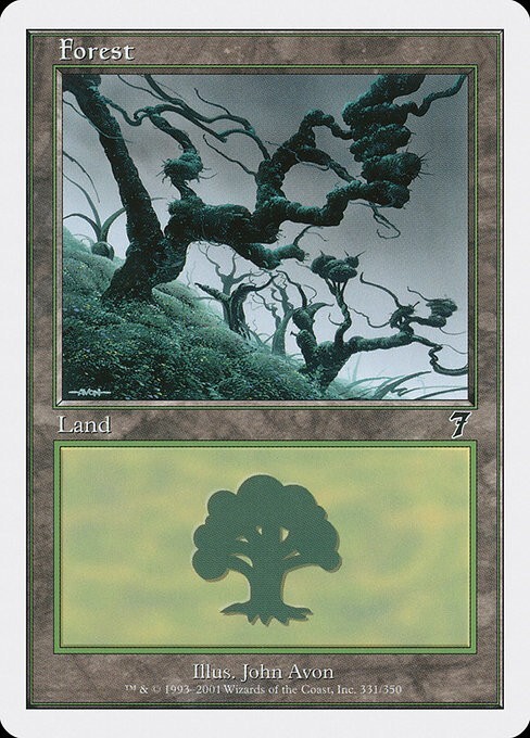 MTG 7th Edition --- FOREST (331) --- Common! NM! Magic the Gathering!