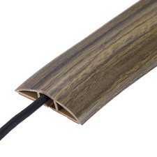 Floor Cord Cover 4ft Cord Hider for Floor Cable Management Mist Brown