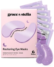 grace  stella Retinol Under Eye Patches for Puffy Eyes and Dark Circles, Rest...