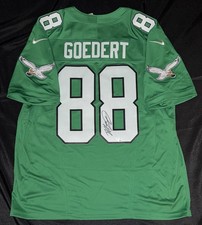 Dallas Goedert Signed Nike Vapor Fuse Limited Jersey Kelly Green Fanatics Cert