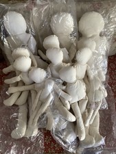 Darice Cloth Cotton Muslin set of 14 Blank Dolls Off White