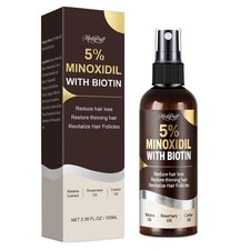 5 Minoxidil for Men  Women - Hair Growth  Beard Regrowth Biotin Serum with...