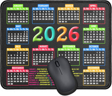 Mouse Pad with Stitched Edge, Computer Mouse Mat with Non-Slip Rubber Base, Mous