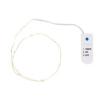 Vbs Micro-Led-Lichterkette Gold Timer 6/18 Std 10 Leds 60 Cm Draht 67 Cm