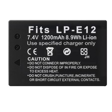 1/4X Camera Replacement Battery for Canon LP-E12 LC-E12  Canon EOS M50 Mark II