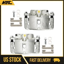 Pair Front Brake Calipers W Bracket For Chevy Silverado 1500 Tahoe Gmc Sierra
