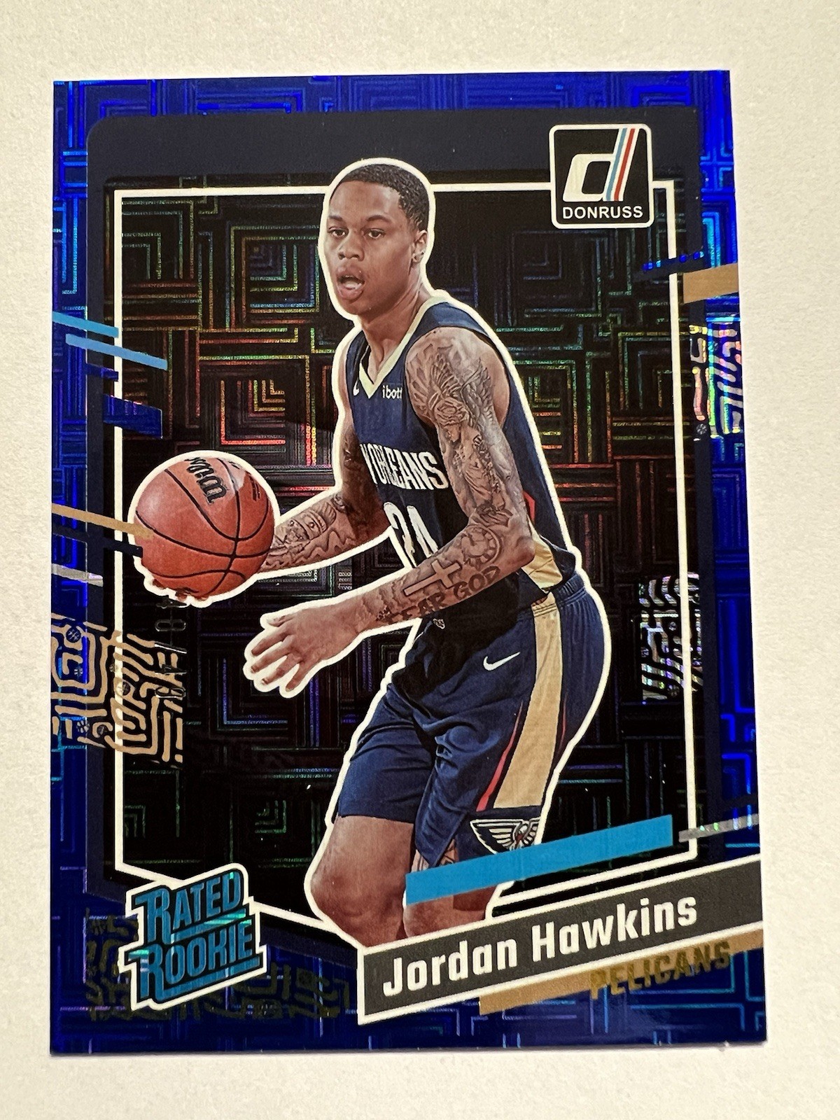 2023-24 Panini Donruss Jordan Hawkins Blue Choice /49 Rated Rookie RC #219