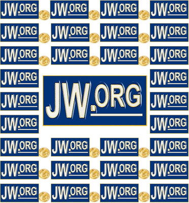 12 Pieces Small Rectangular Blue JW.ORG Pins for Suit Jacket Enamel Jw.Org Lapel