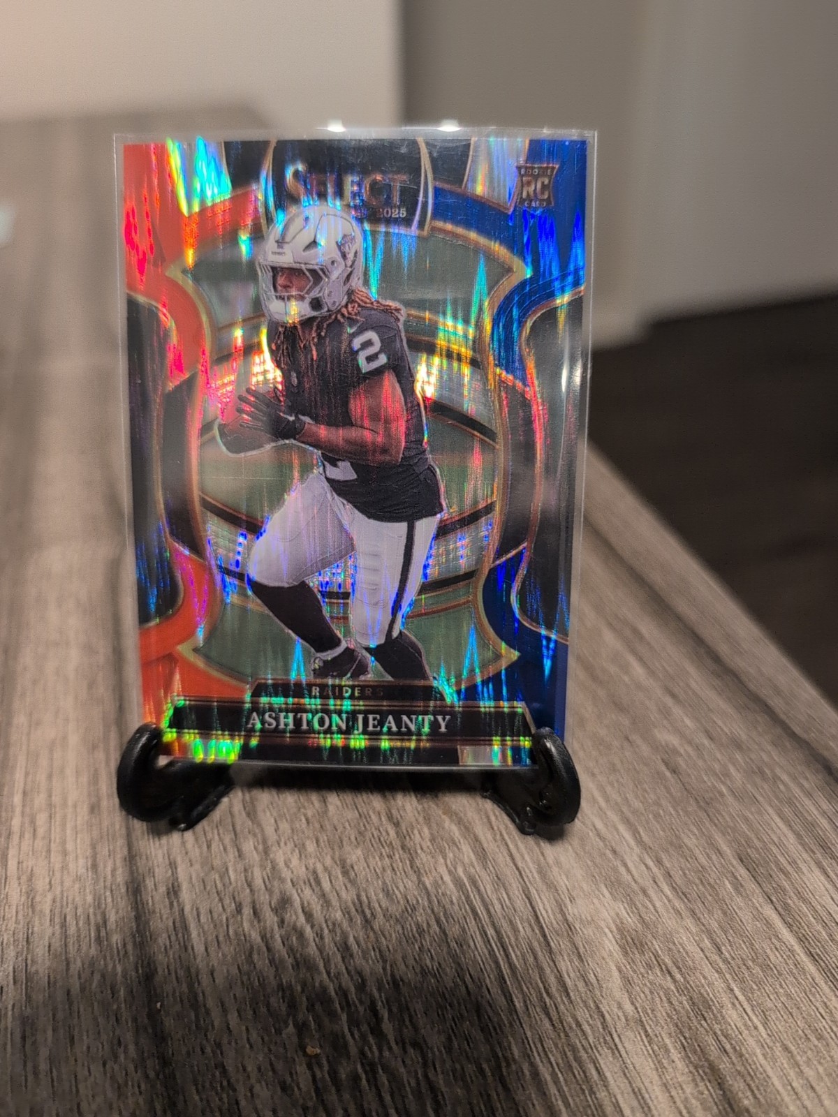 2025 Panini Select - Concourse Ashton Jeanty #4 Red & Blue Shock Prizm (RC)