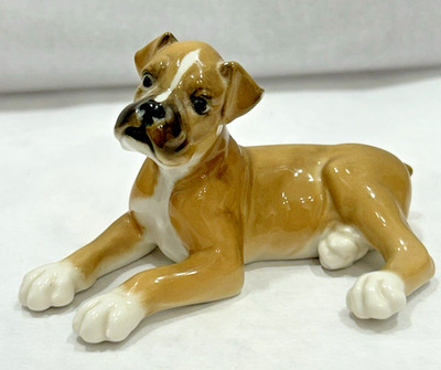 Hutschenreuther Little Friends Porcelain Boxer Puppy Figurine #8860 Germany 4''