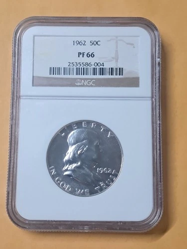 1962 Franklin Half Dollar - NGC PF 66 - Beautiful Coin