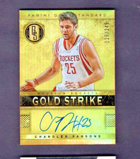 2012-13 PANINI GOLD STANDARD ROOKIE ON CARD AUTO #39 CHANDLER PARSONS ROCKETS SP. rookie card picture