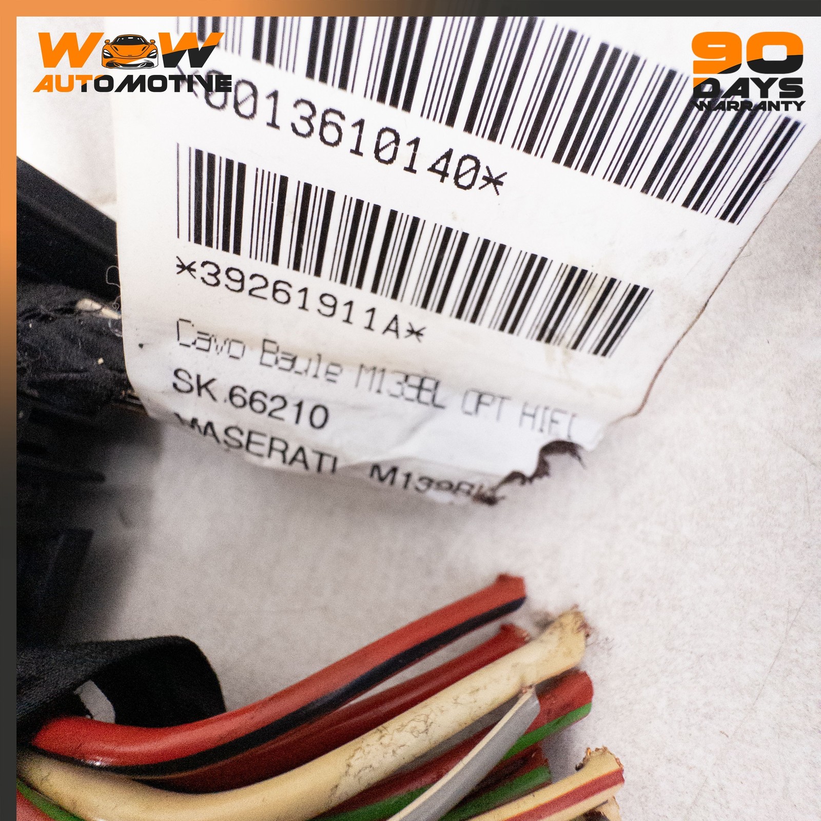 08-09 MASERATI GRANTURISMO 4.2L REAR TRUNK FUSE BOX RELAY WIRING HARNESS OEM
