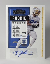 2020 Panini Contenders #223 K.J. Hill Rookie Ticket Auto RC Chargers