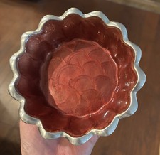 Julia Knight Peony 5.5” wine coaster/stand Pomegranate