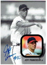 Jeff Francoeur 2002-03 Just Rookies Autographs Black #7 10/25
