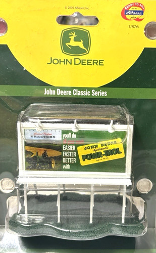 Letrero publicitario de carretera Athearn escala HO John Deer (8121) | Zustand: New