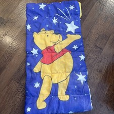 Vintage Disney Winnie The Pooh Children  s Sleeping Bag Stars